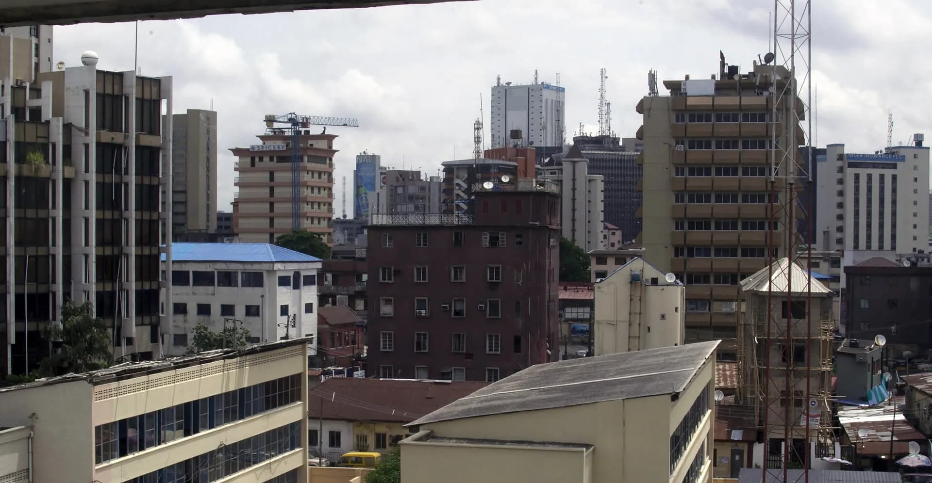 Lagos Island skyline and waterfront